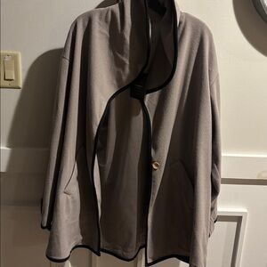 NWT Just Fashion Now Woolen Cloth One Button Gray Jacket Size XXL